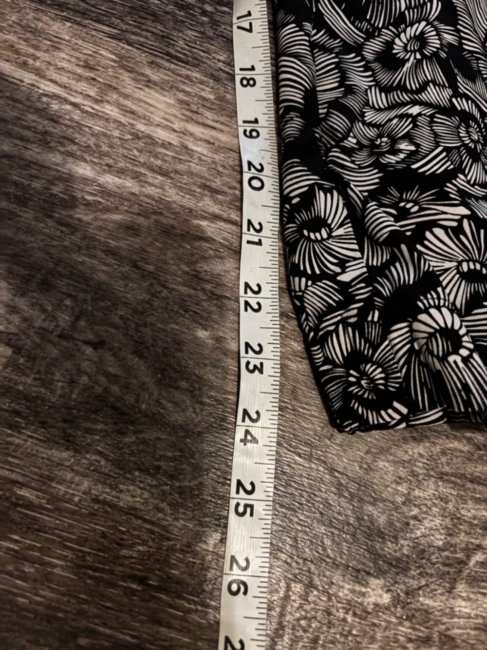 Soft Surroundings Go Lively Black & White Floral Track Joggers - Picture 9 of 11
